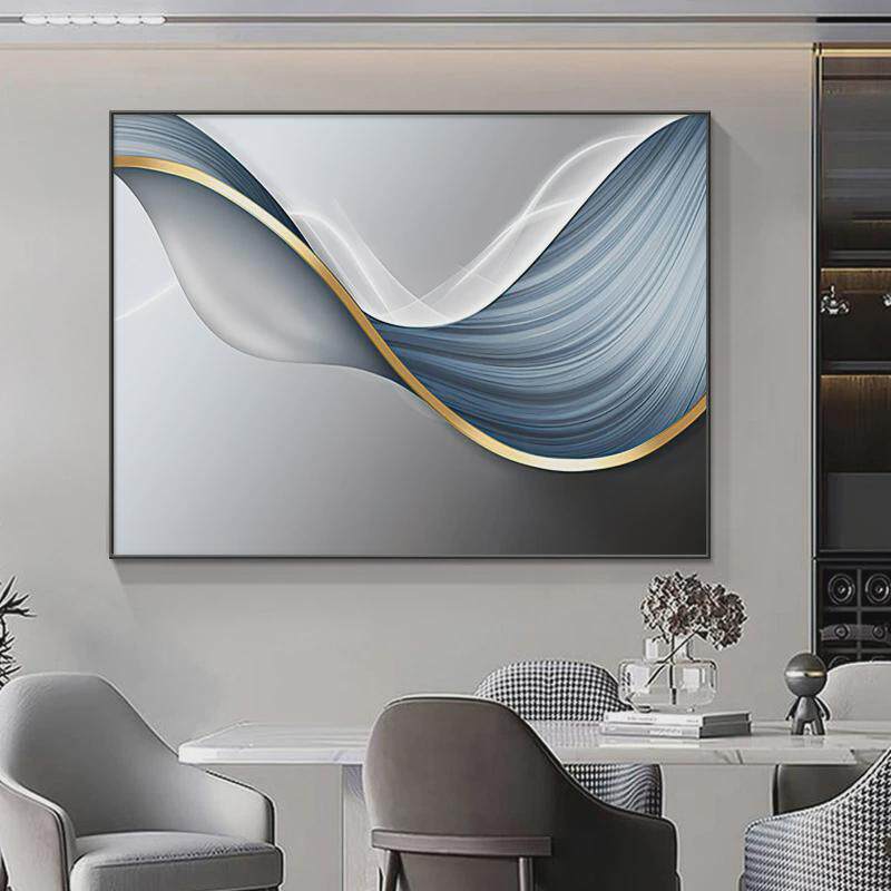 高级感轻奢电表箱装饰画极简抽象配电箱挂画现代强弱电箱遮挡壁画