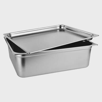 不锈钢份数盆2/1大容量食物盆烤盘65*53不锈钢份数盆