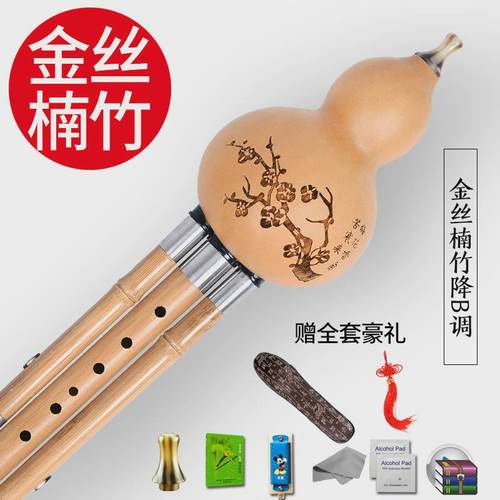 金丝楠竹葫芦丝c调降b调成小学生初学者人儿童自学演奏型乐器