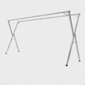 落地式 不锈钢晾衣架加长加粗可伸缩折叠晒衣架室外阳台晒被子