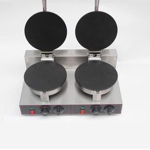 星志海电热双头蛋卷机商用脆皮机鸡蛋卷机脆皮面薄平机光面蛋卷机