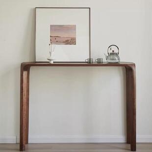 fas北美黑胡桃木玄关台入户对门玄关桌简约新中式 供桌 条案长中式