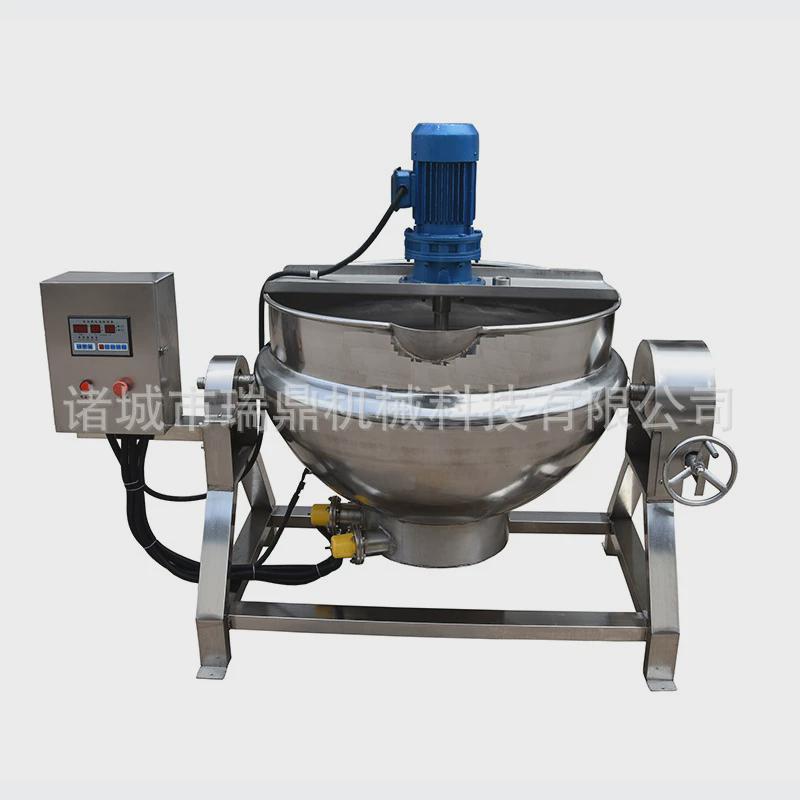 全自动电加热凉粉机中央厨房骨头汤糖化煮锅熬卤糖夹层锅