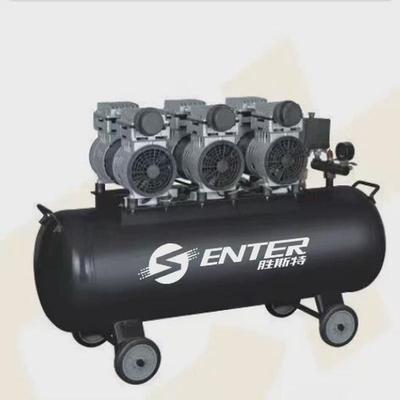 胜斯特无油低噪空压机大型汽修喷漆高压气泵220v工业级空气压缩机