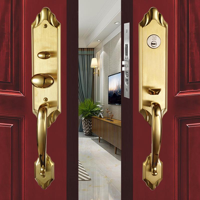 实木不锈钢大门锁欧式厂家直销大门锁美式室内房门执手门把锁