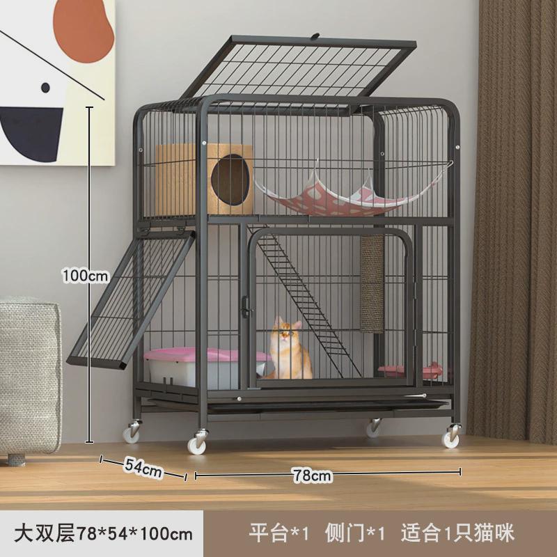 【新款猫别墅】猫笼子批发超大自由空间组合猫笼三层猫爬架猫窝