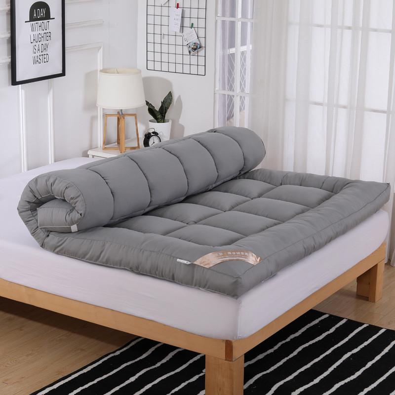 酒店裸睡羽绒棉软床垫加厚10cm防滑可折叠床垫子褥子垫背学生宿舍