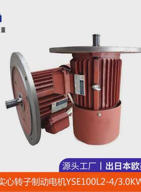 实心转子制动电机yse100l2-4/3.0kw电机厂起重机配件软启动电机