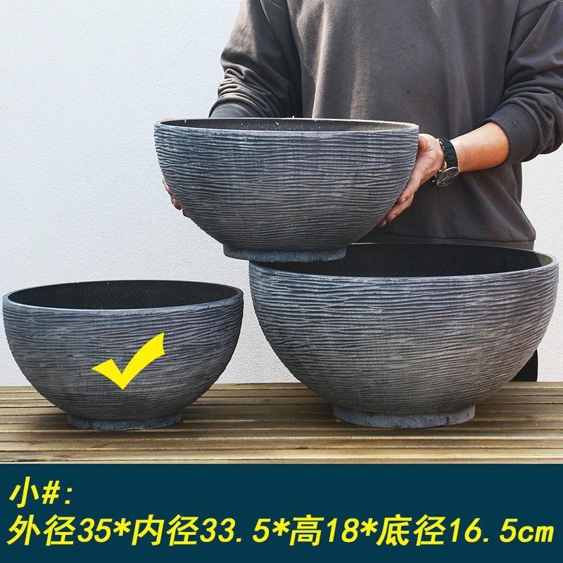 睡莲盆缸碗莲盆加厚塑料树脂花盆厂家直销北欧铜钱草花缸莲荷一叶