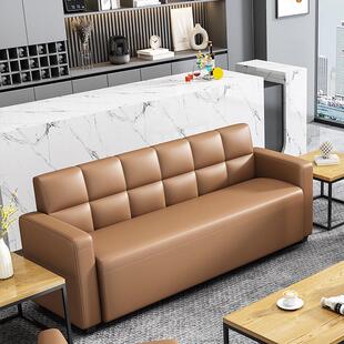 办公接待沙发洽谈茶几简约现代大厅堂等候休息区单双三人沙发灰色