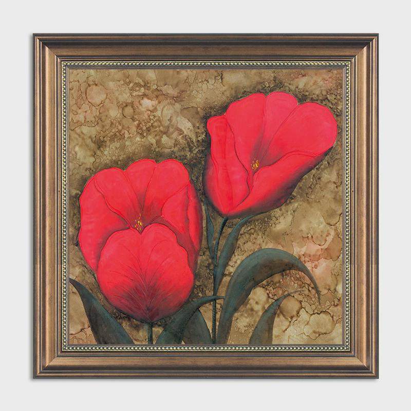 iyr7美式餐厅装饰画客厅壁画卧室床头挂画欧式花卉仿油画饭厅餐桌,家居饰品,现代装饰画,淘宝优惠券,粉丝福利购,淘宝优惠卷