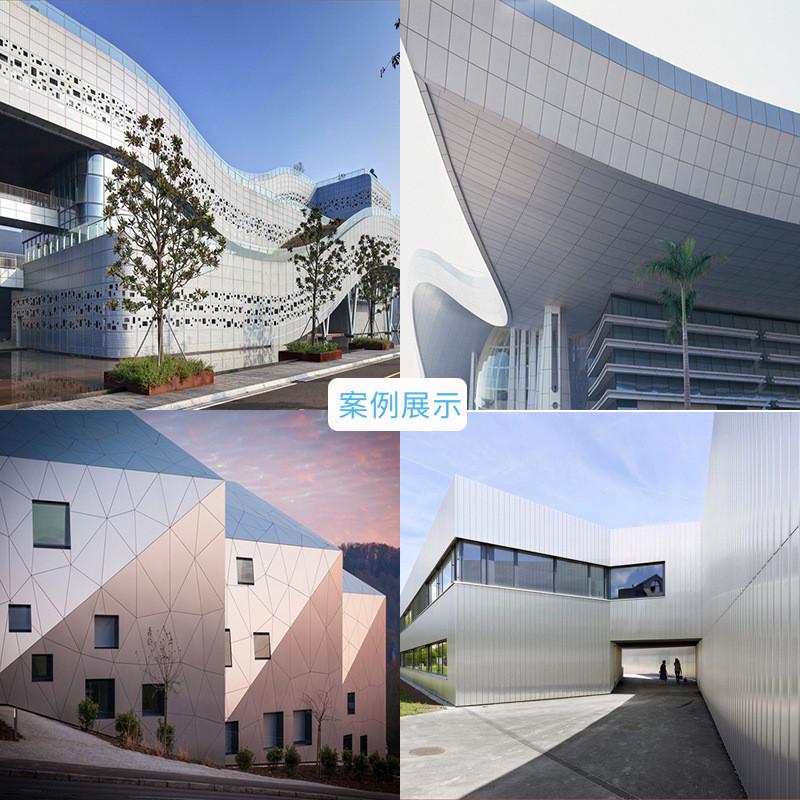 氟碳铝单板现代简约木纹l型造型铝合金幕墙包柱装饰铝材源头工厂