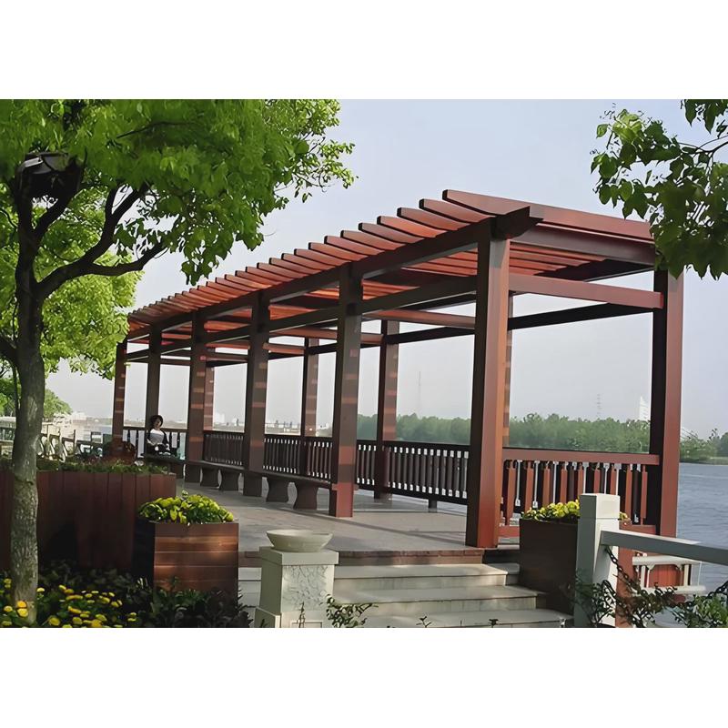 厂家直销葡萄架防腐木庭院凉亭户外遮阳雨棚花藤架长廊架园林