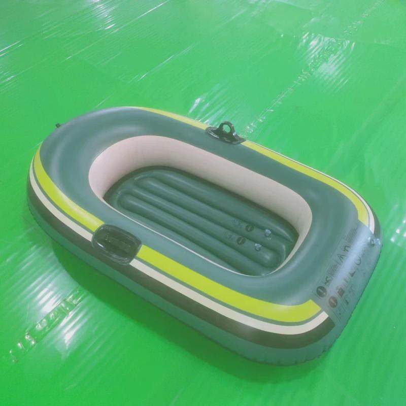 游艇绿色新款直供二人充气船橡皮艇pvc皮划艇加厚漂流船