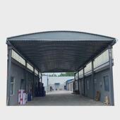 定制电动雨棚大型仓库活动停车棚遮阳帐篷遮阳伞折叠伸缩式 活动棚