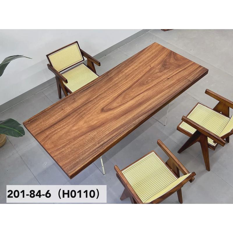 北美黑胡桃大板桌南美茶桌茶台实木原木整板胡桃木实木茶桌椅组合