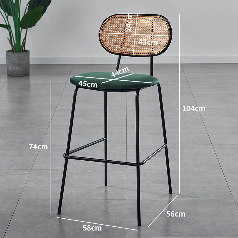 家用吧台椅高脚凳吧台凳办公前台椅子吧椅批发椅子靠背高脚凳高