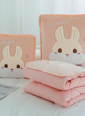 si6k抱枕被子两用二合一女生折叠睡觉毯子车载午休枕头汽车靠枕加