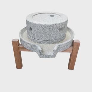 磨子石磨家用研磨器手工手动石磨盘怀旧豆浆机大理石石头石雕