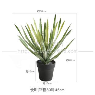 手感软胶材料千手剑麻仿真植物沙生植物造景绿植千叶剑麻剑兰盆栽