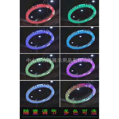 圆形灯箱广告霓虹灯圆形吊顶led亚克力热弯圆弧形