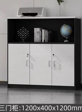 白色文件柜矮柜机柜储物柜桌边柜打印木质隔断柜资料收纳柜茶水柜