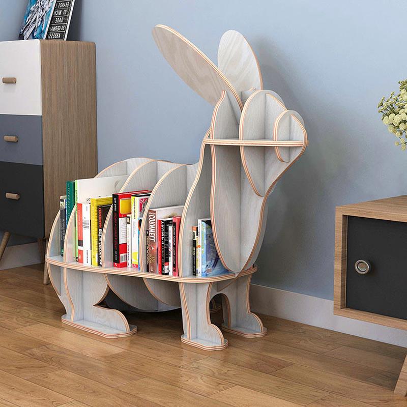 免儿童书架创意子动物造型落地摆件学校绘本装饰架置物架桌上