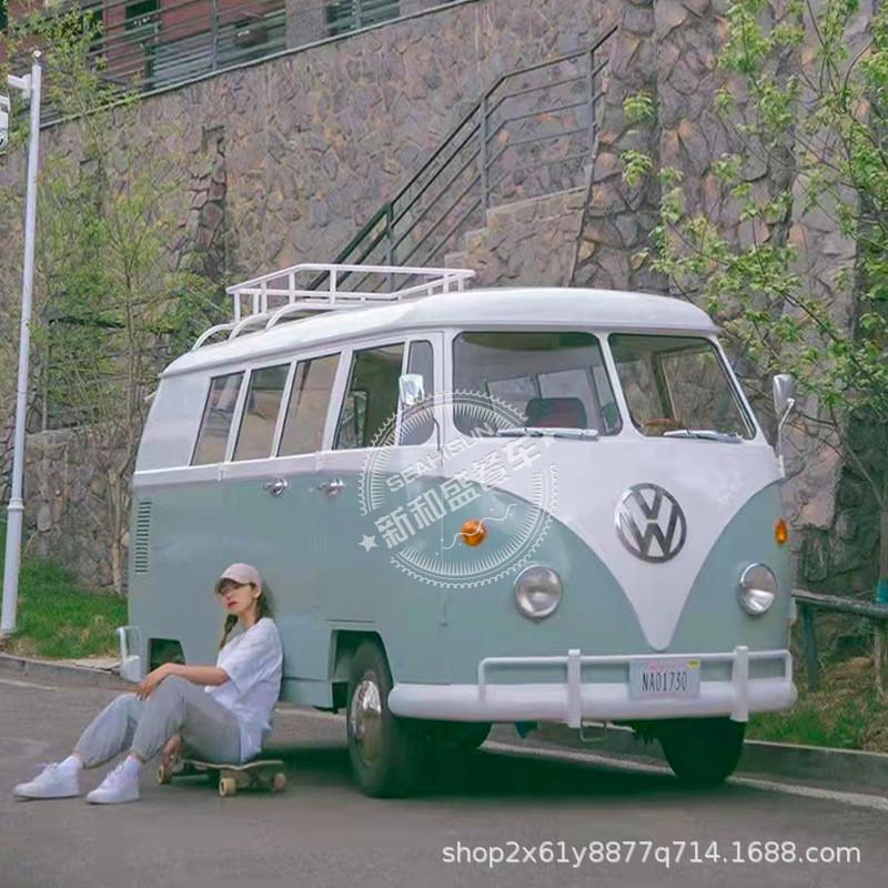 售卖景区户外移动摄影车商场街边多功能复古网红摆摊露营咖啡餐车