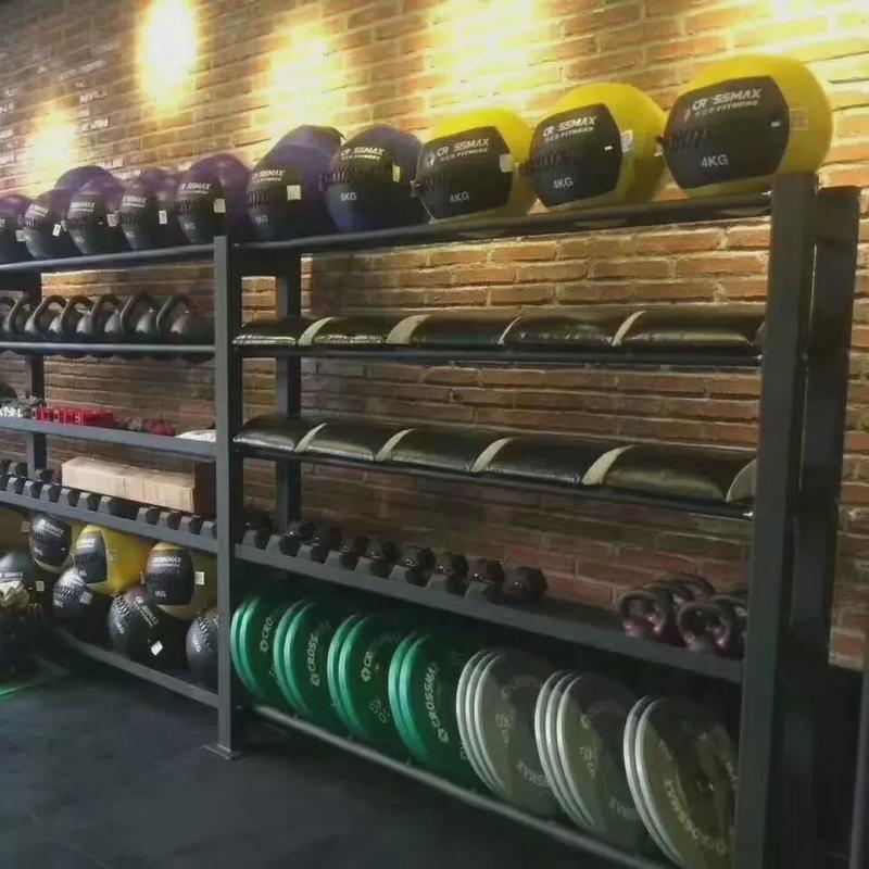 厂家销售来收纳架制作健身房置物架健身器材图健身球小器械置