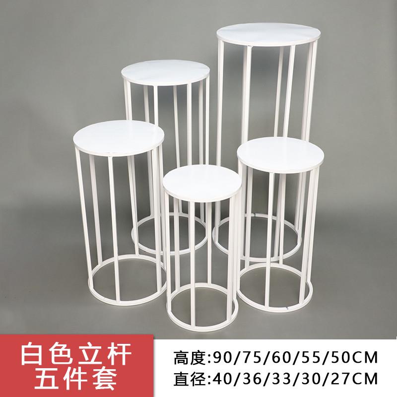 婚庆道具铁艺订婚装饰甜品台方柱圆柱路引婚礼甜品桌派对展示布置