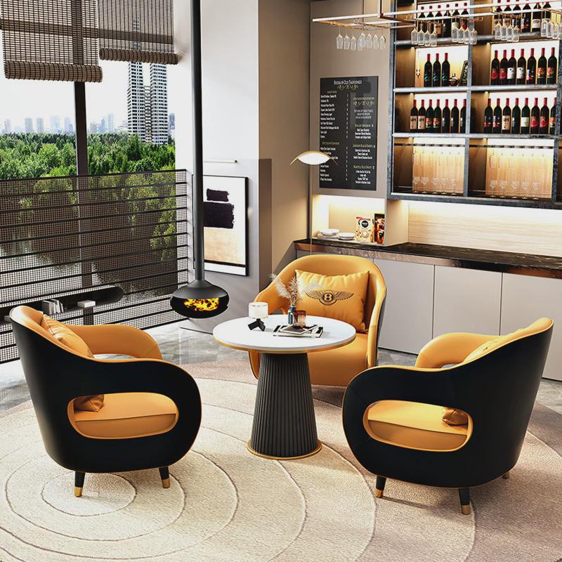 酒店售楼处家用沙发组合办公室接待休息区客厅商务洽谈大堂会客