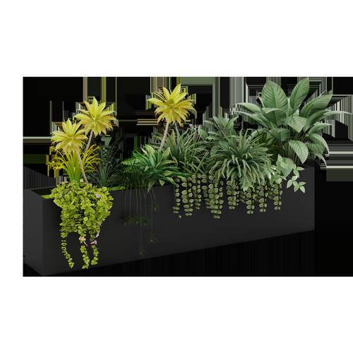 铁艺花箱售楼部种植箱隔断不锈钢花槽户外商业街花盆花架组合花坛