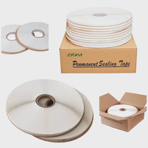 126双面破坏膜信封袋封口优选珠光胶带双面封口胶强力