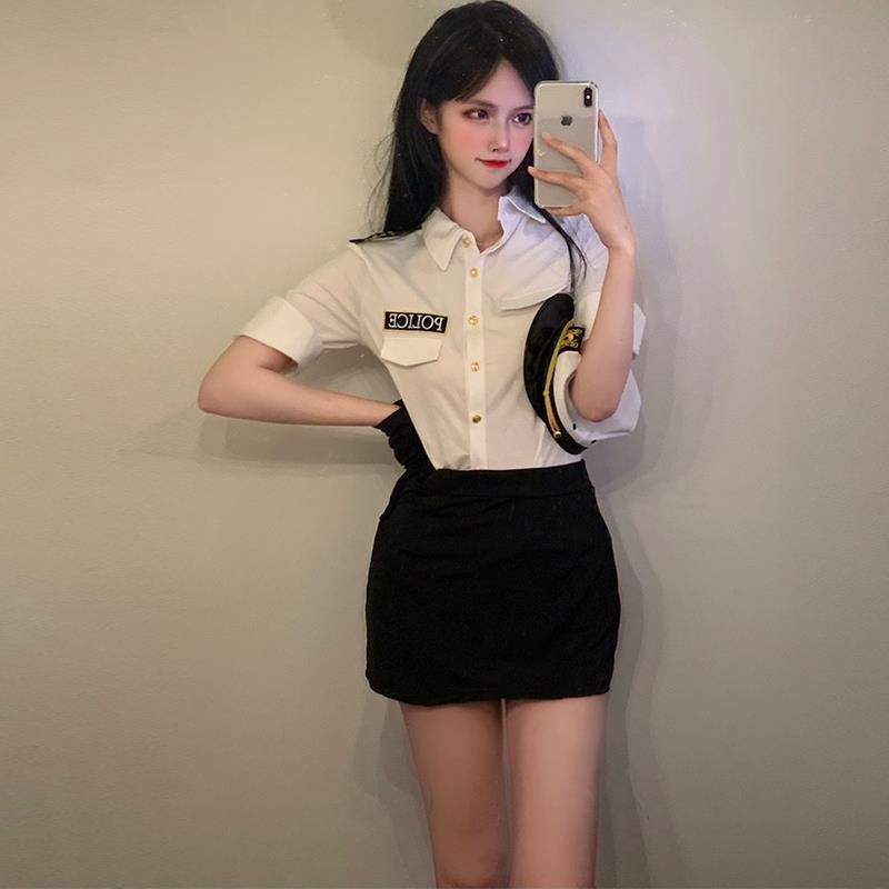新品网红性感机长空姐制服套装纯欲主播变装女警cos服情绪角色扮
