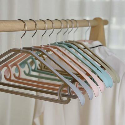 50个宽肩无痕衣架家用多功能子衣服塑料晾衣撑防滑晒服装店衣挂架