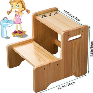 木质儿童垫高凳厨房卫生间脚凳脚踏沙发儿童梯垫台阶阶梯凳坐凳
