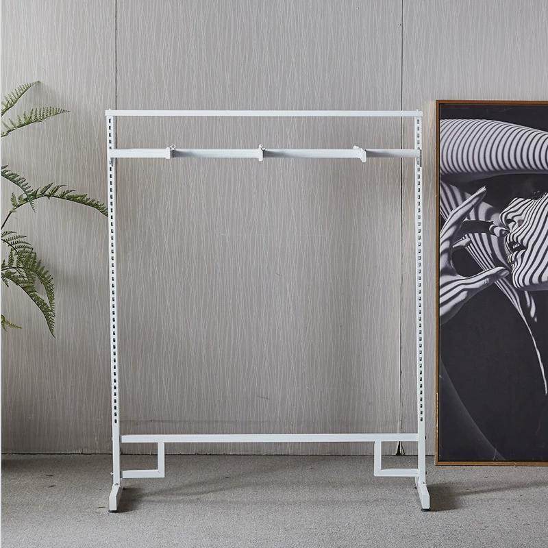 服装店衣架展示架双面正挂服装架中岛架童装货架超市双杠落地中岛