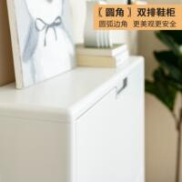SINKOU全屋鋼制超薄鞋柜20cm圓弧角薄款入門家用門口極窄翻斗柜