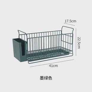 碗碟收纳架大容量单层沥水架碗盘沥水碗盘架汲水碗架厨房沥水篮