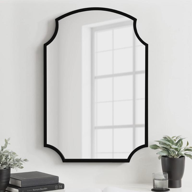 金属异形装饰镜化妆镜梳妆台镜子扇形洗手间浴室镜玄关轻奢定制