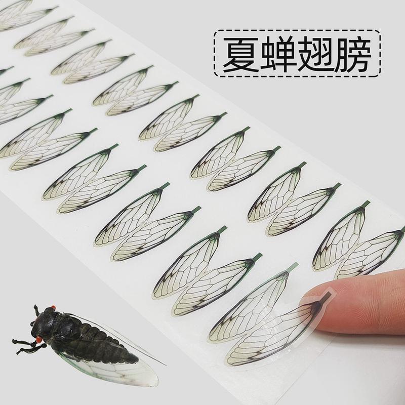 BLF生产批发夏蝉cicada飞蝇翅膀材料苍蝇蚊子仿生翅膀飞蝇饵绑制