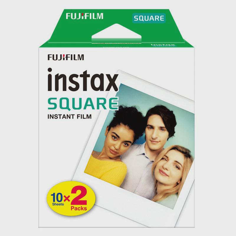 富士SQUARE方形白边相纸SQ10SQ20SQ1SQ6SP-3拍立得相纸20张