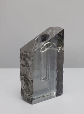 新中式水晶花器花插样板房阳台酒柜桌面书房客厅卧室玄关饰品摆件