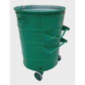 iyr7铁垃圾桶户外大号收集桶圆小区环卫挂车市政铁通金属