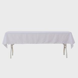 桌布防水防油免洗高级感轻奢派对防滑6ft桌子专用摆摊纯色桌布