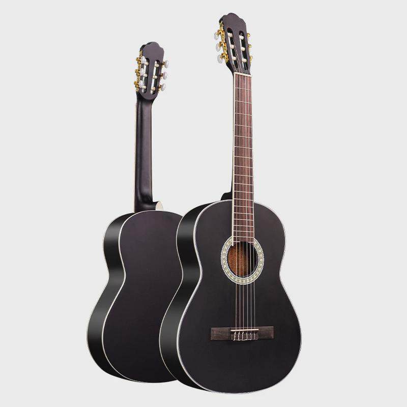 古典木吉他39寸云杉桃吉它亮光古典吉他guitar成人演奏级花芯乐器