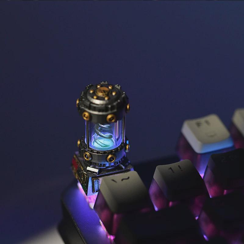 KT机械键盘个性手工树脂KeycapTribe生化罐危机创意朋克透光键帽