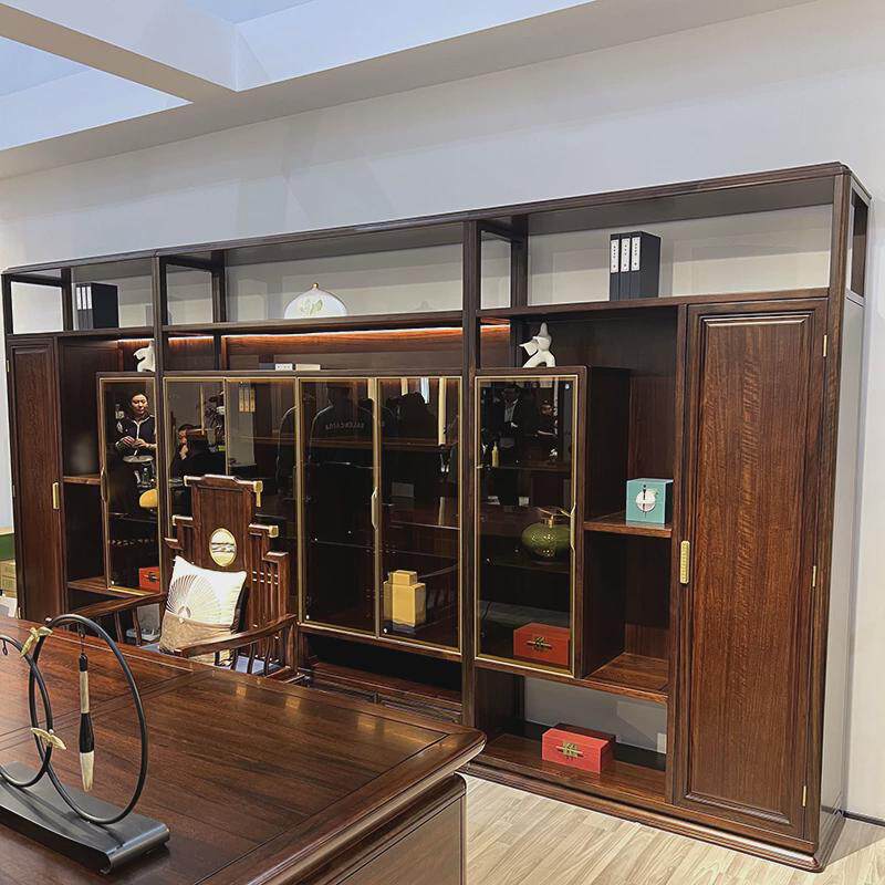 董事长办公桌老板桌乌金木高档大班台黑檀全实木总裁新中式办公室