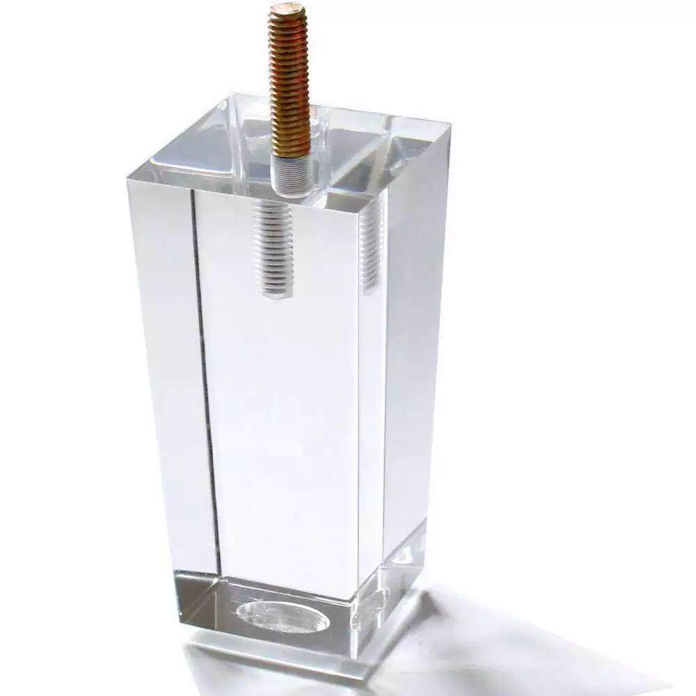 亚克力沙发脚柜脚沙发脚有机玻璃椅子脚板凳脚沙发脚方柱桌脚床脚