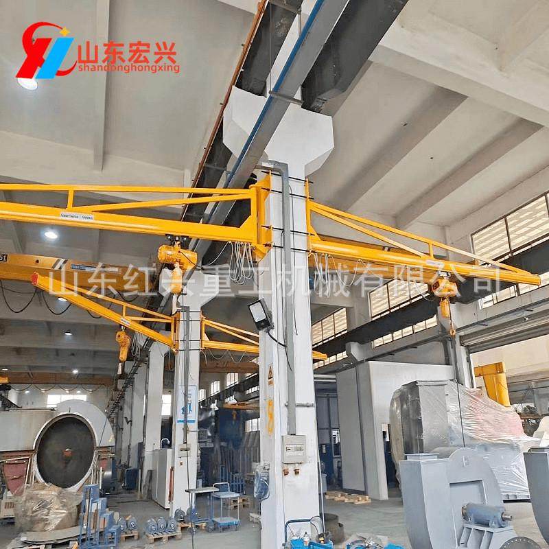 墙壁式悬臂吊起重机轻小型起重壁挂式电动遥控手动手摇墙壁吊